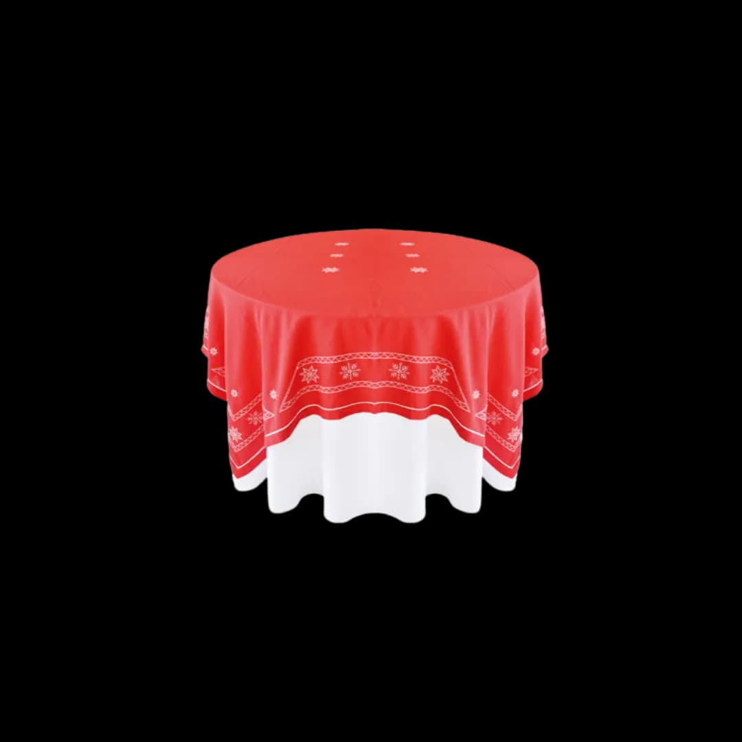 Tapa navideña roja — alquiler en Bogotá