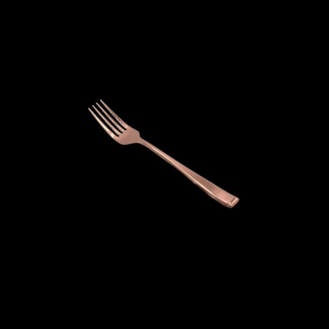 Tenedor fuerte oro rosa