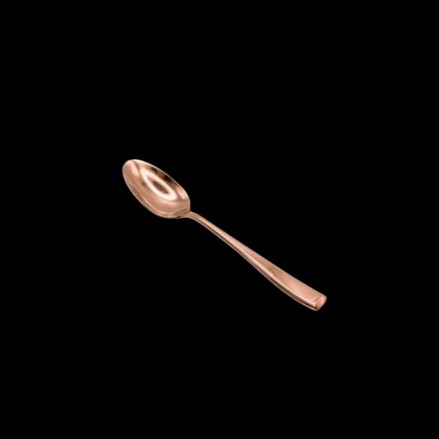 Cuchara sopa oro rosa