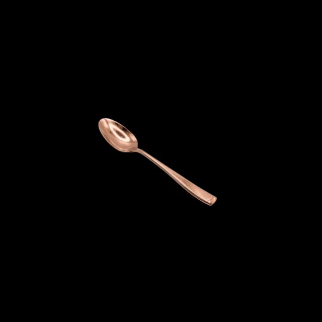 Cuchara postre oro rosa