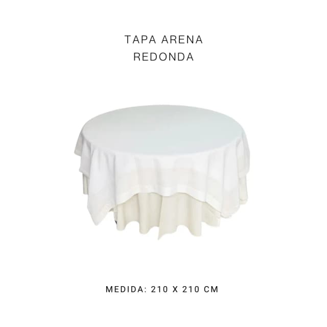 Tapa arena 210 x 210 cm (m redonda)