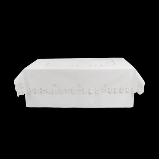 Tapa bruja rectangular rechelie blanca
