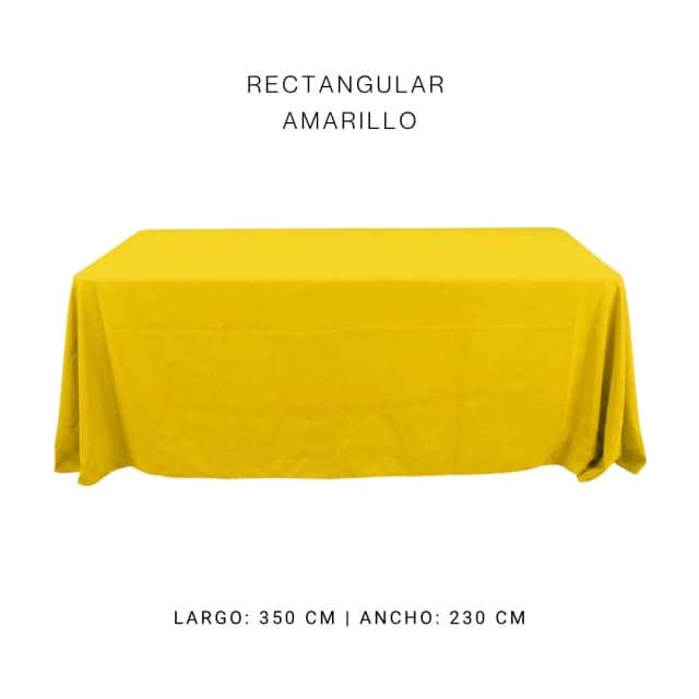 Mantel faldón amarillo