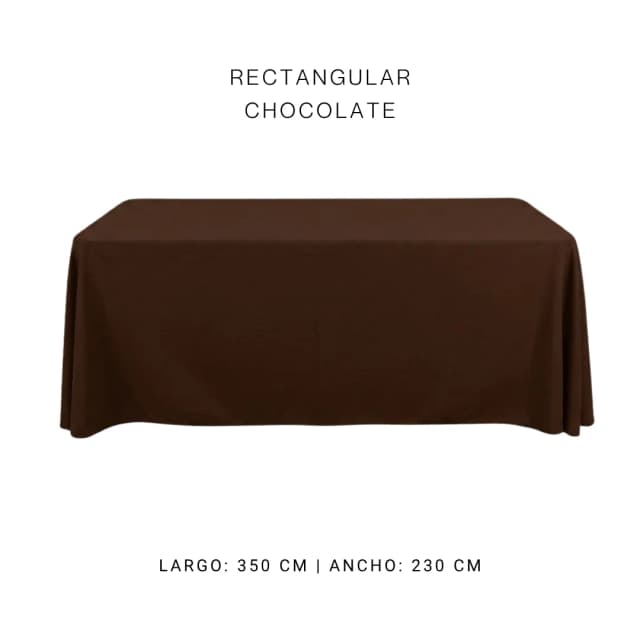 Mantel faldón chocolate