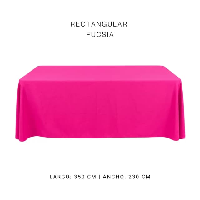 Mantel faldon fucsia