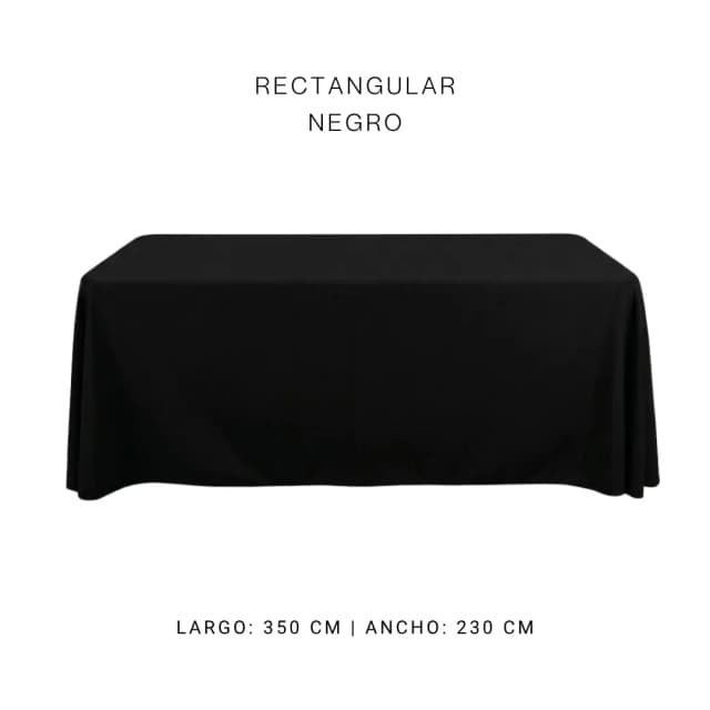 Mantel faldón negro