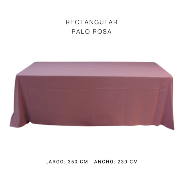 Mantel faldón palo de rosa