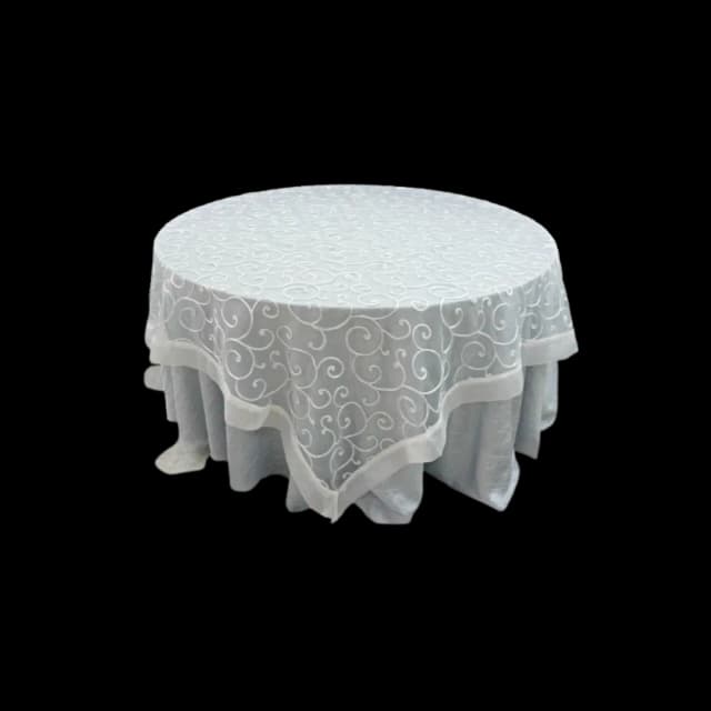 Tapa organza nana plata