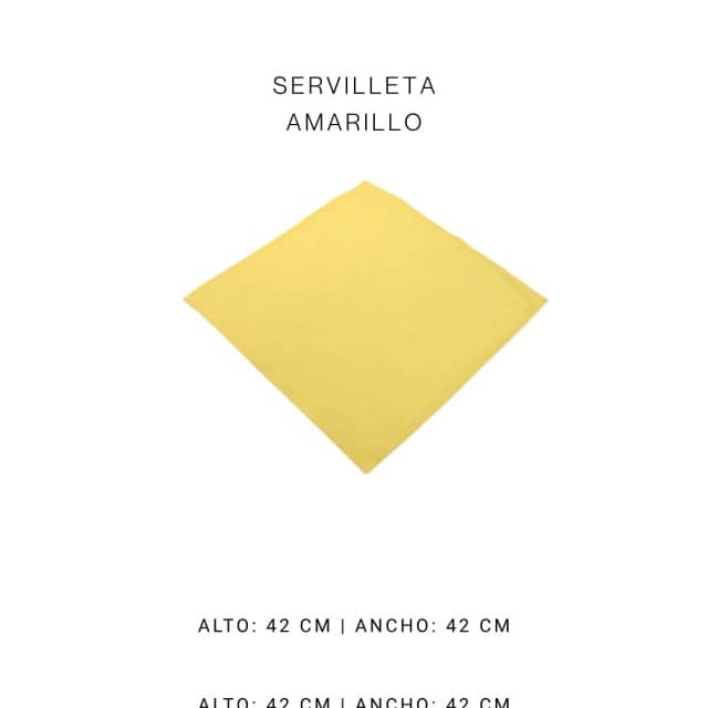 Servilleta amarilla