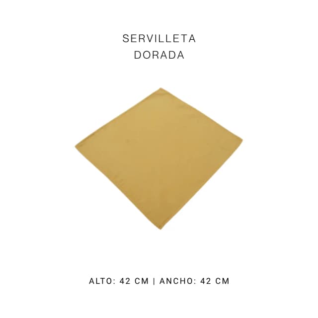 Servilleta dorada