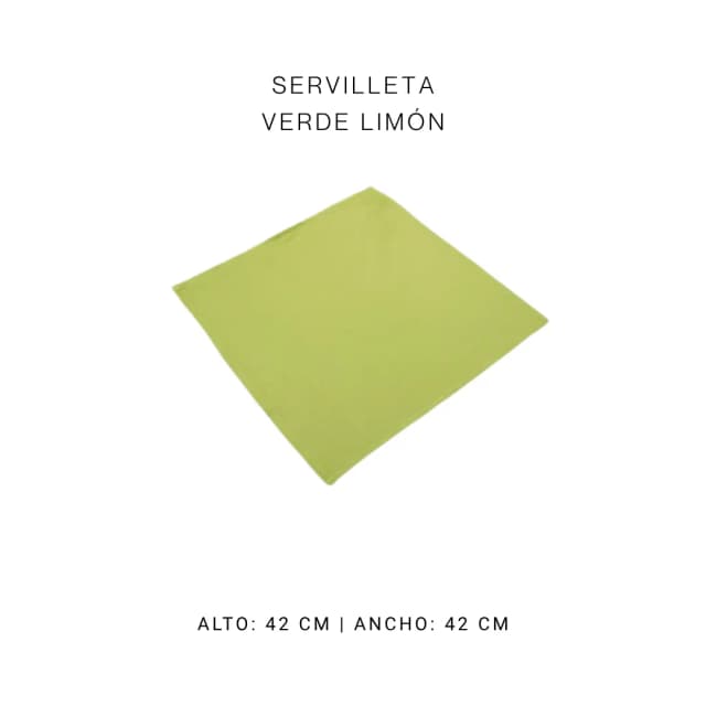 Servilleta verde limón
