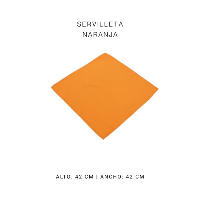 Servilleta naranja