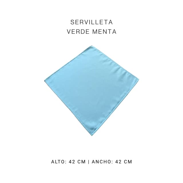 Servilleta verde menta
