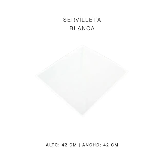 Servilleta blanca