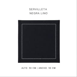 Servilleta negra lino