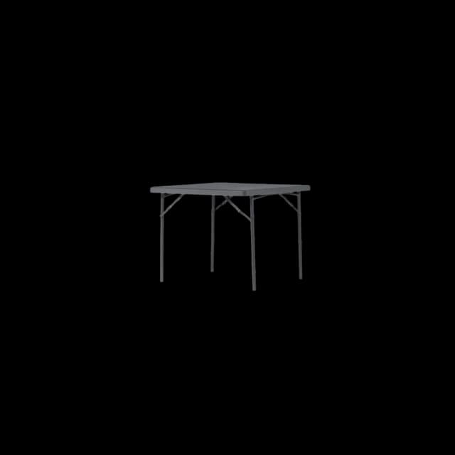 Mesa cuadrada importada Zown 90 x 90 cm