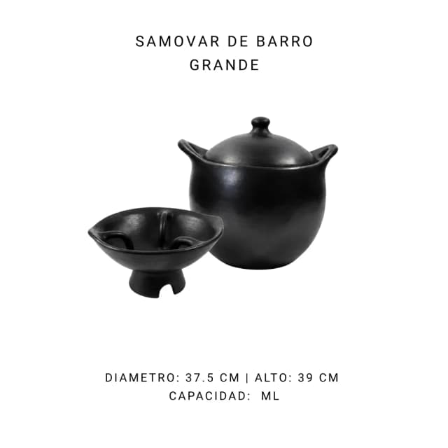Samovar de barro grande