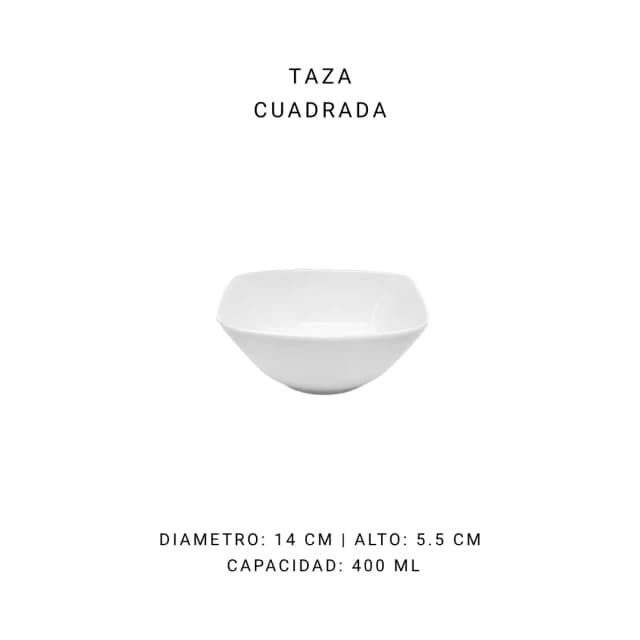 Taza cuadrada (390 ml)