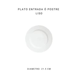 Plato entrada liso 21 cm
