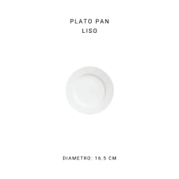 Plato pan liso 16 cm
