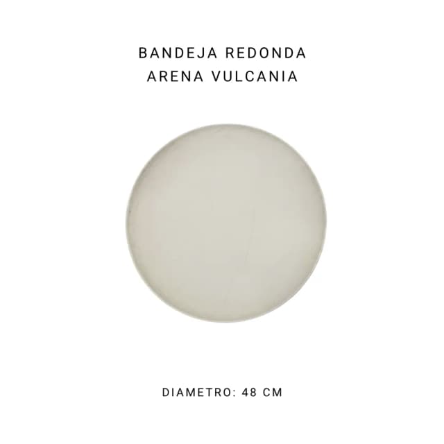 Bandeja redonda arena Vulcania