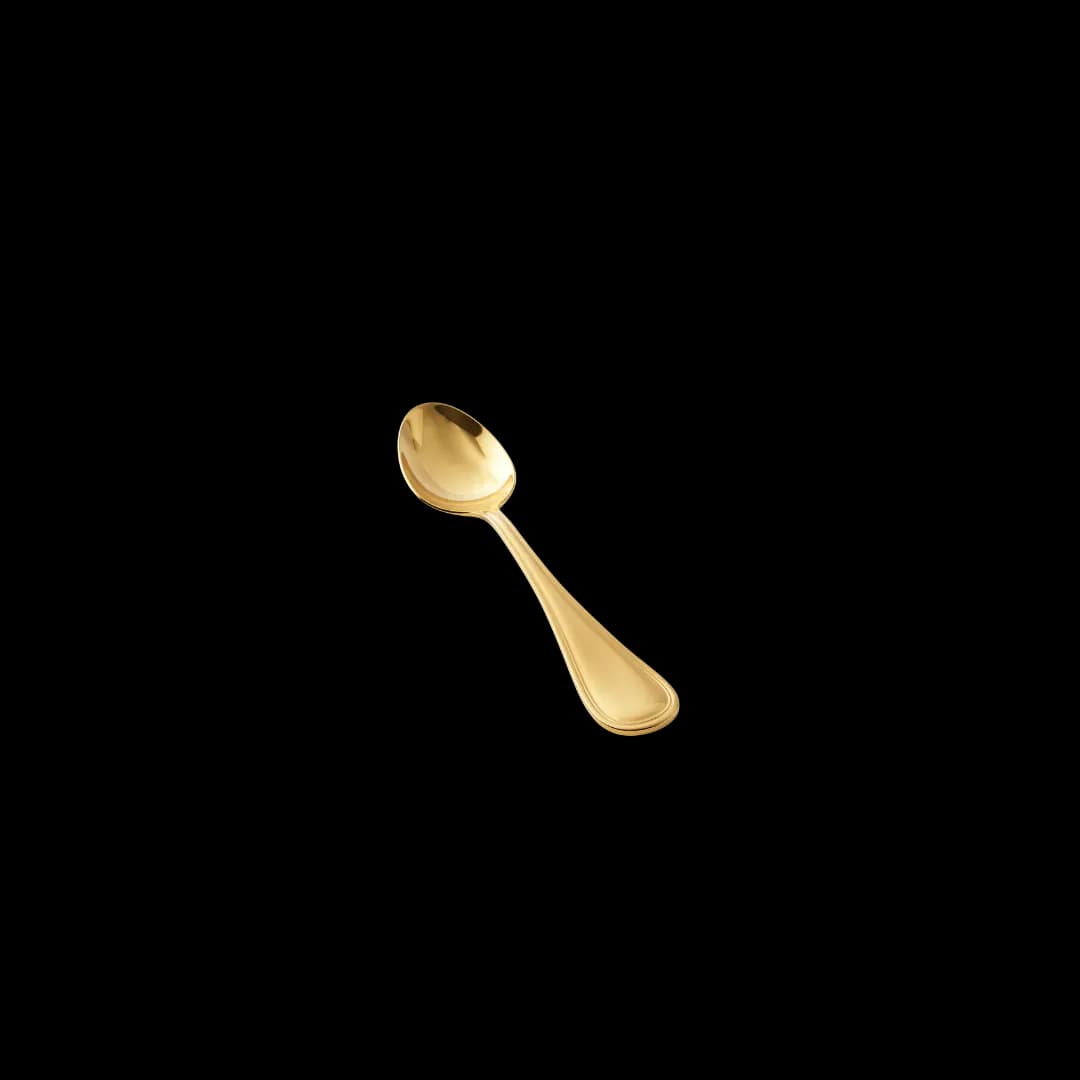 Cuchara postre dorado — alquiler en Bogotá