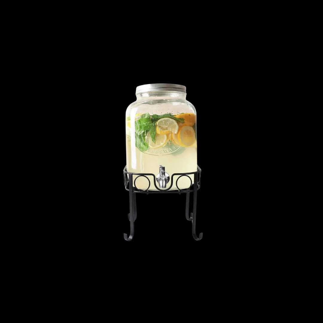 Dispensador de cristal 5,5 litros — alquiler en Bogotá