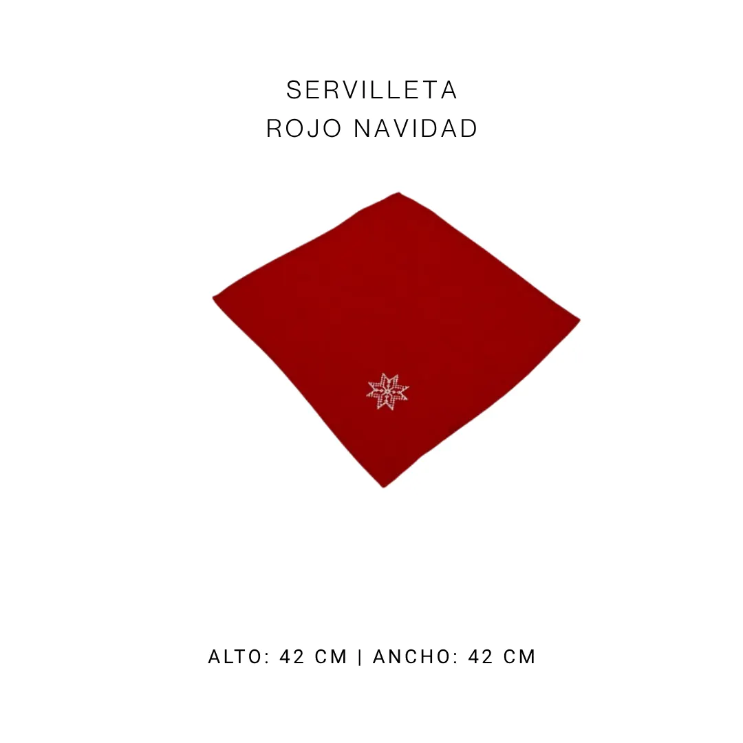 Servilleta navideña — alquiler en Bogotá
