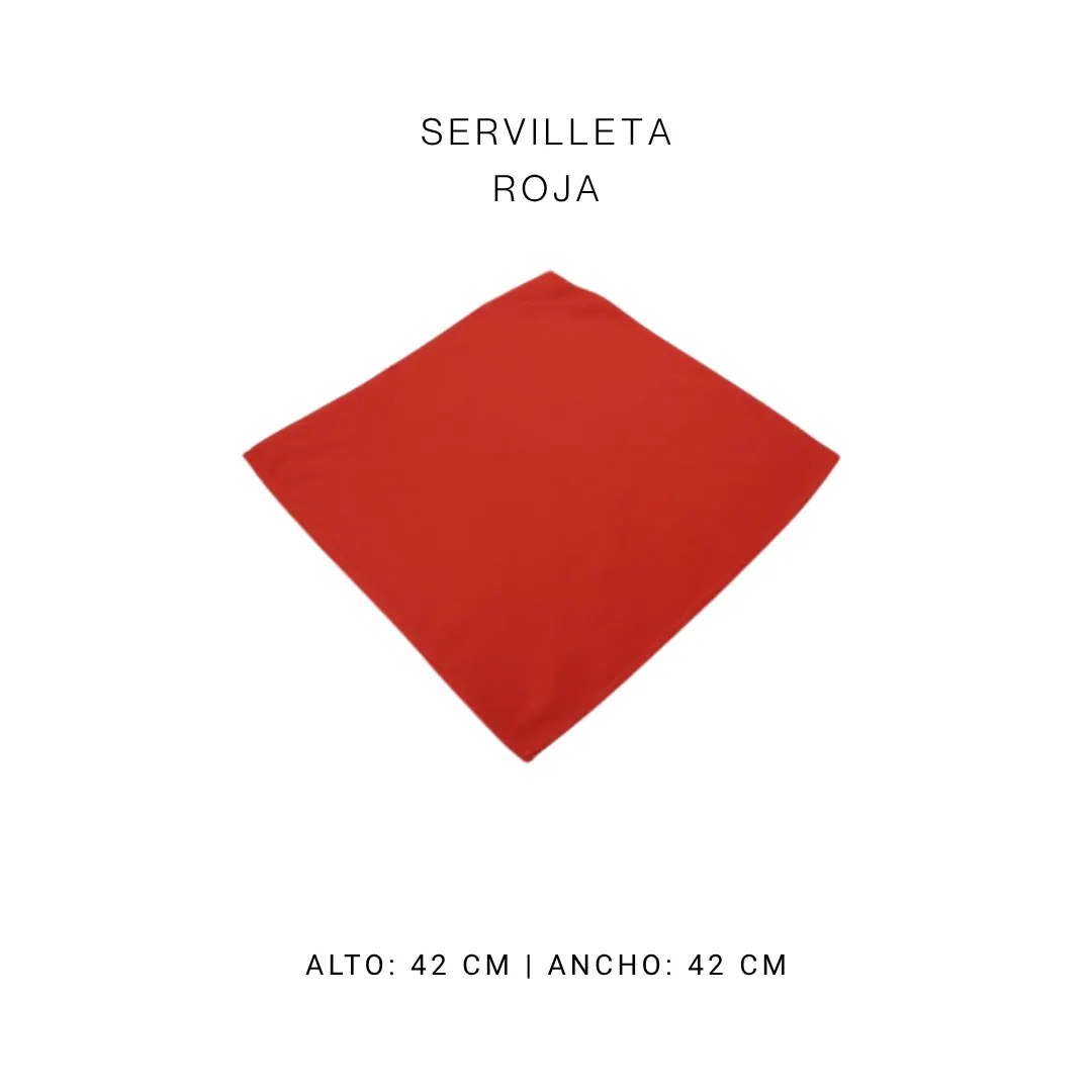 Servilleta roja — alquiler en Bogotá