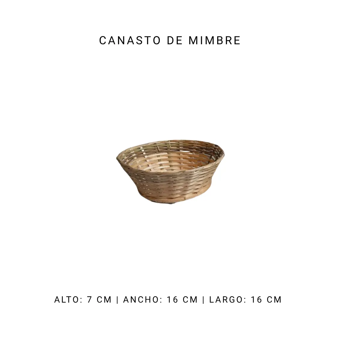 Canasto de mimbre — alquiler en Bogotá