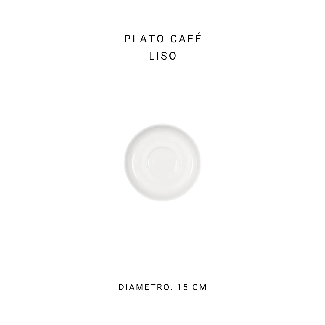 Plato café liso (100 ml) — alquiler en Bogotá